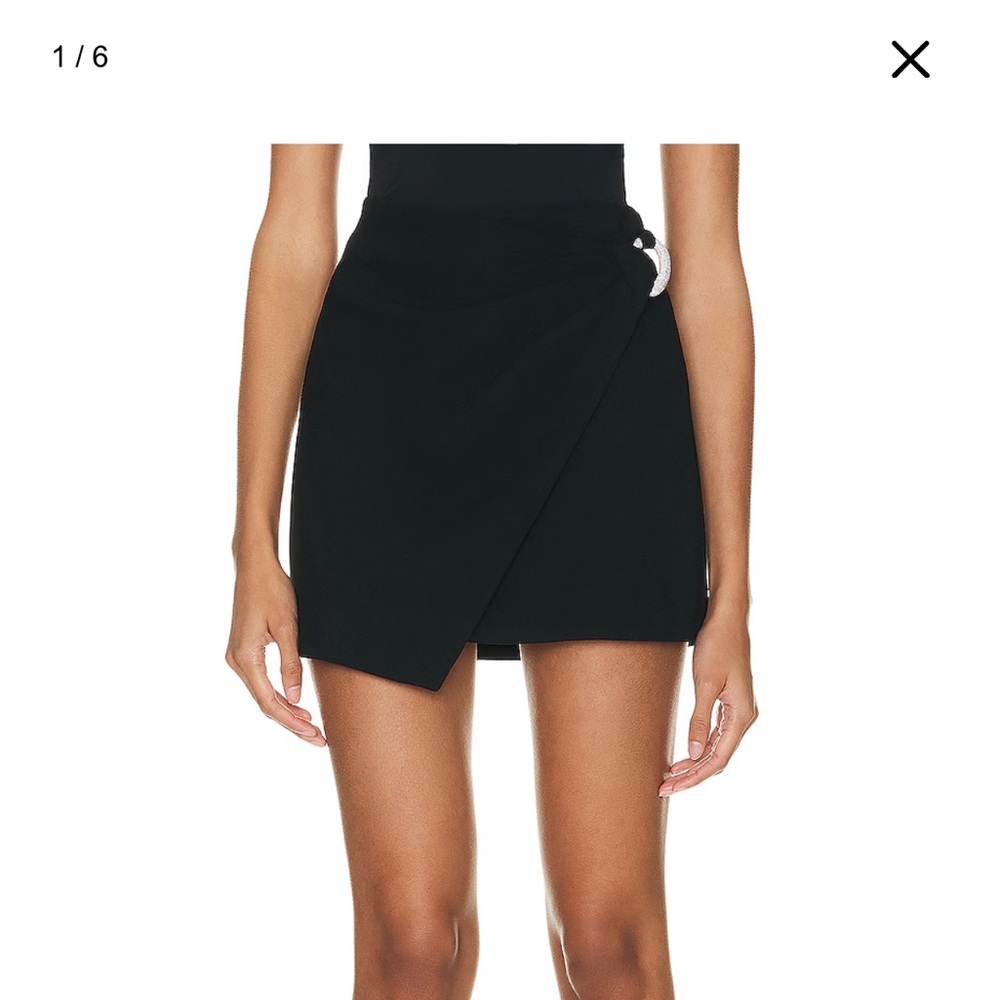 Simkhai Ebony Wrap mini Skirt NWT